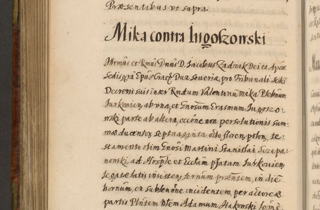 Zdjęcie nr 1120 dla obiektu archiwalnego: Acta episcopalia R. D. Jacobi Zadzik, episcopi Cracoviensis et ducis Severiae annorum 1639 et 1640. Volumen II