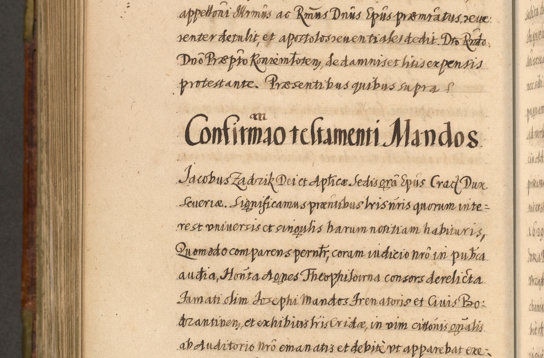 Zdjęcie nr 1112 dla obiektu archiwalnego: Acta episcopalia R. D. Jacobi Zadzik, episcopi Cracoviensis et ducis Severiae annorum 1639 et 1640. Volumen II