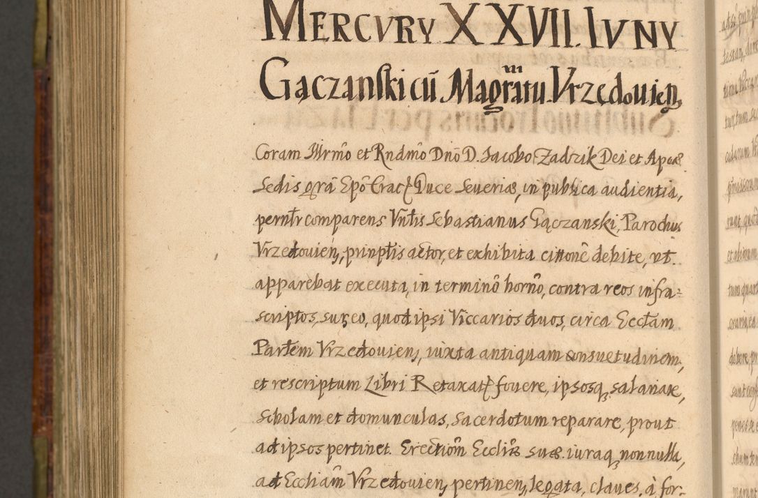 Zdjęcie nr 1098 dla obiektu archiwalnego: Acta episcopalia R. D. Jacobi Zadzik, episcopi Cracoviensis et ducis Severiae annorum 1639 et 1640. Volumen II