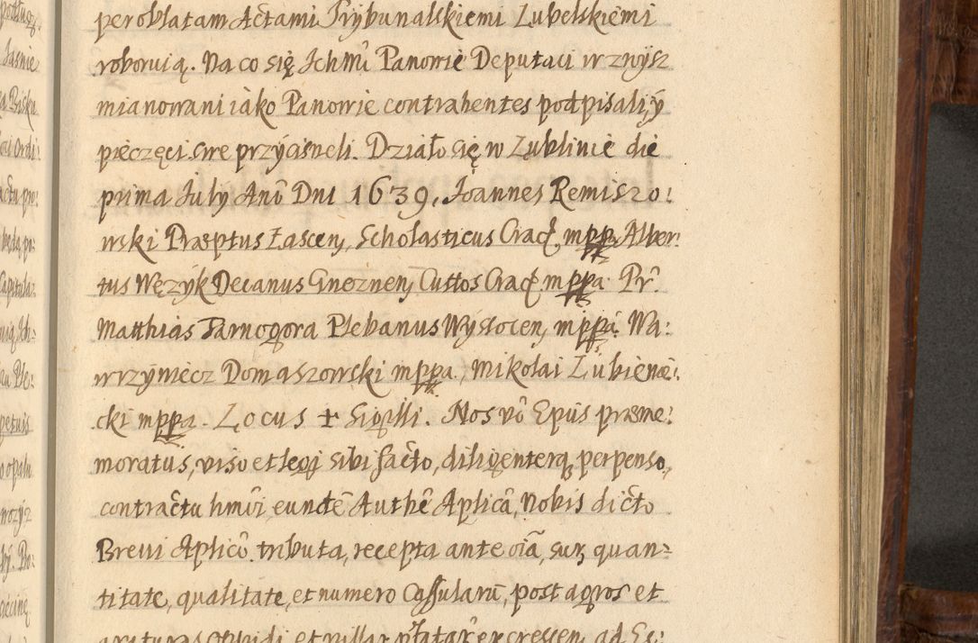 Zdjęcie nr 1089 dla obiektu archiwalnego: Acta episcopalia R. D. Jacobi Zadzik, episcopi Cracoviensis et ducis Severiae annorum 1639 et 1640. Volumen II