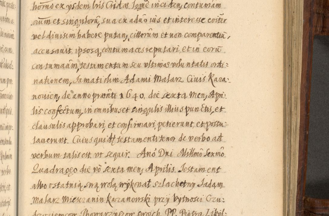 Zdjęcie nr 1083 dla obiektu archiwalnego: Acta episcopalia R. D. Jacobi Zadzik, episcopi Cracoviensis et ducis Severiae annorum 1639 et 1640. Volumen II