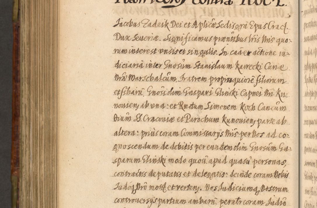 Zdjęcie nr 1060 dla obiektu archiwalnego: Acta episcopalia R. D. Jacobi Zadzik, episcopi Cracoviensis et ducis Severiae annorum 1639 et 1640. Volumen II