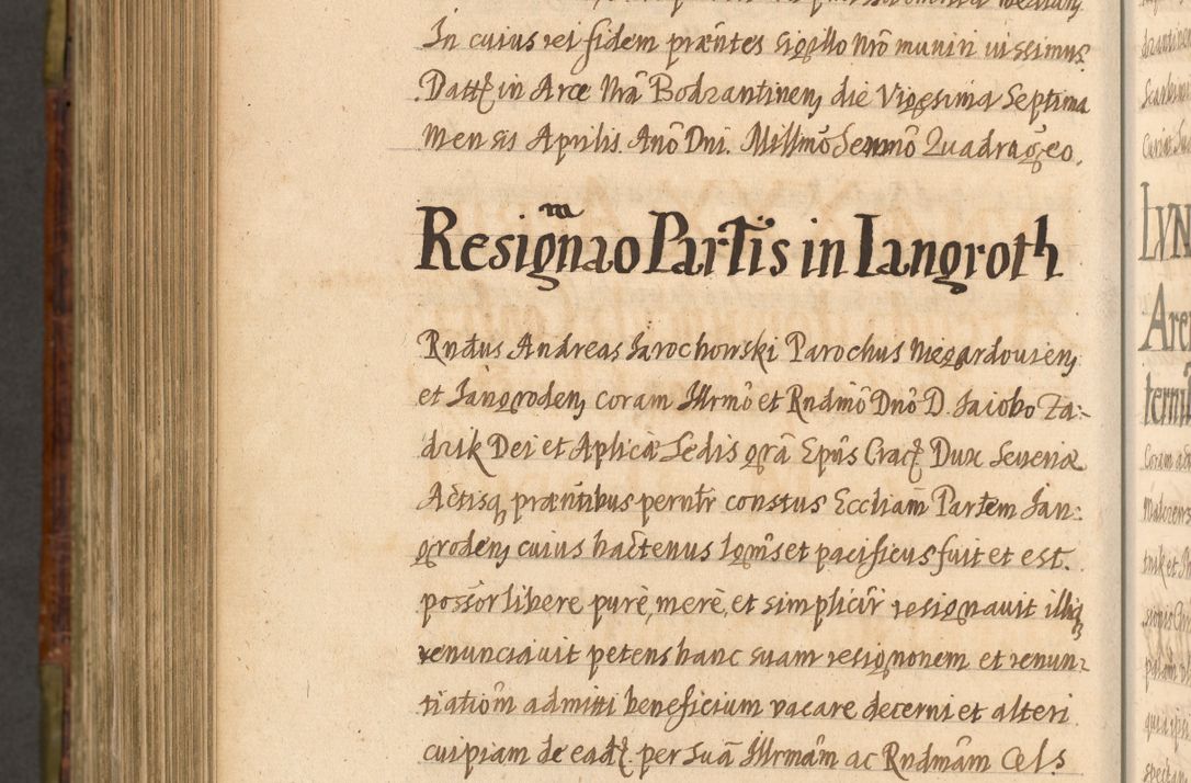 Zdjęcie nr 1062 dla obiektu archiwalnego: Acta episcopalia R. D. Jacobi Zadzik, episcopi Cracoviensis et ducis Severiae annorum 1639 et 1640. Volumen II