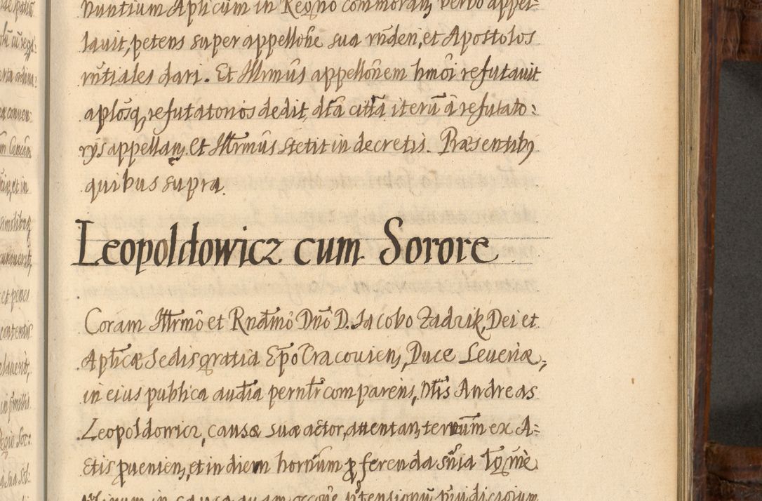Zdjęcie nr 1023 dla obiektu archiwalnego: Acta episcopalia R. D. Jacobi Zadzik, episcopi Cracoviensis et ducis Severiae annorum 1639 et 1640. Volumen II