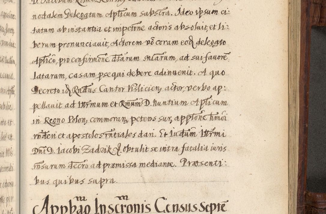 Zdjęcie nr 1211 dla obiektu archiwalnego: Acta episcopalia R. D. Jacobi Zadzik, episcopi Cracoviensis et ducis Severiae annorum 1639 et 1640. Volumen II
