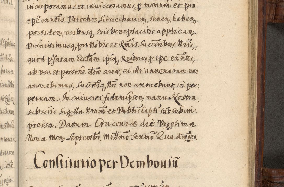 Zdjęcie nr 1247 dla obiektu archiwalnego: Acta episcopalia R. D. Jacobi Zadzik, episcopi Cracoviensis et ducis Severiae annorum 1639 et 1640. Volumen II