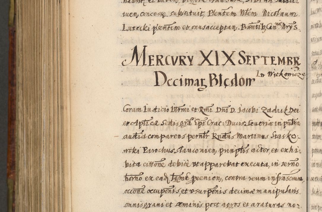 Zdjęcie nr 1242 dla obiektu archiwalnego: Acta episcopalia R. D. Jacobi Zadzik, episcopi Cracoviensis et ducis Severiae annorum 1639 et 1640. Volumen II