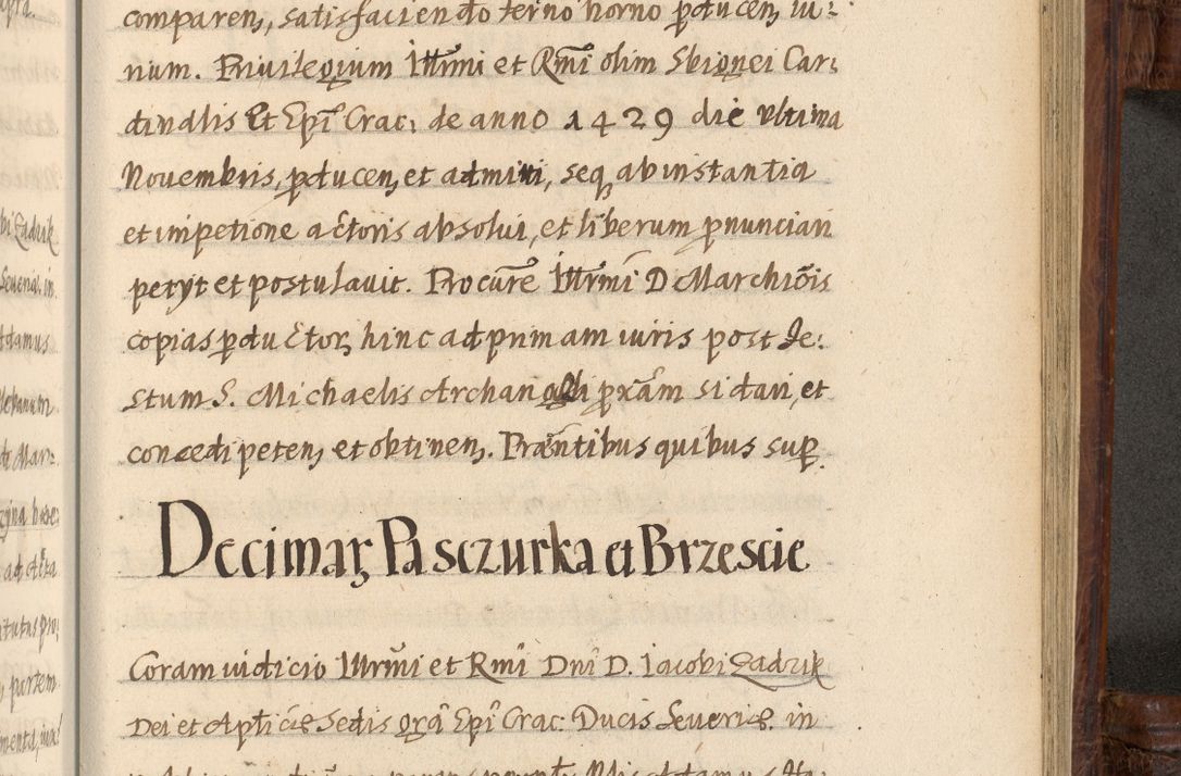 Zdjęcie nr 1229 dla obiektu archiwalnego: Acta episcopalia R. D. Jacobi Zadzik, episcopi Cracoviensis et ducis Severiae annorum 1639 et 1640. Volumen II