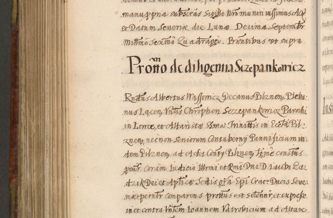 Zdjęcie nr 1224 dla obiektu archiwalnego: Acta episcopalia R. D. Jacobi Zadzik, episcopi Cracoviensis et ducis Severiae annorum 1639 et 1640. Volumen II