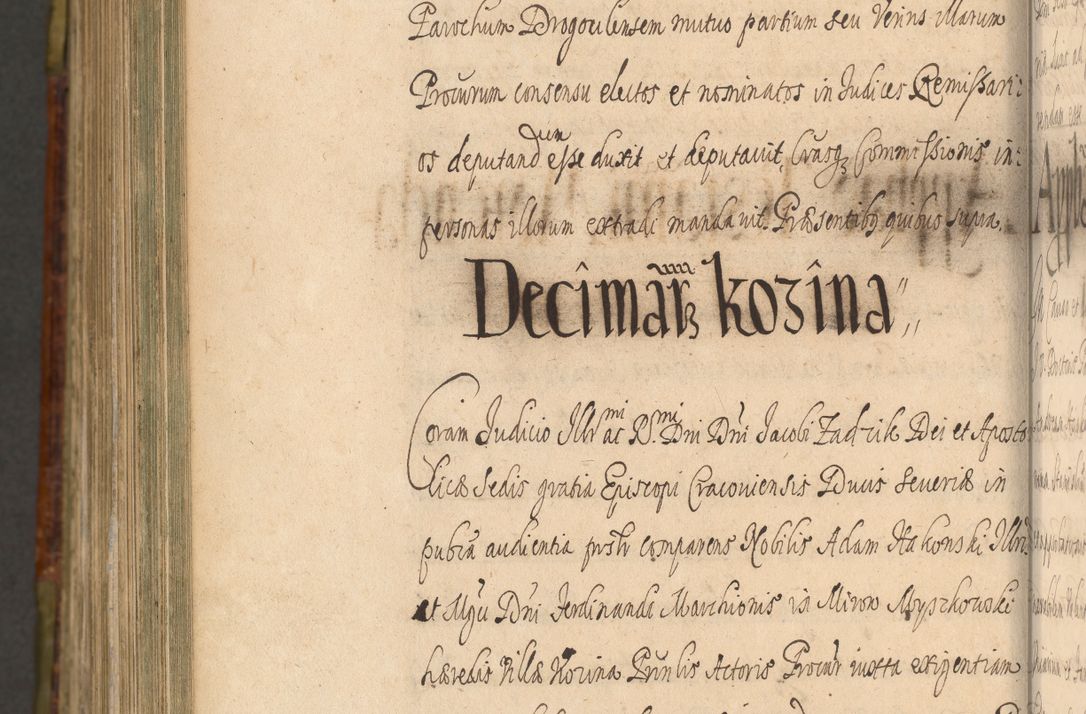 Zdjęcie nr 1418 dla obiektu archiwalnego: Acta episcopalia R. D. Jacobi Zadzik, episcopi Cracoviensis et ducis Severiae annorum 1639 et 1640. Volumen II