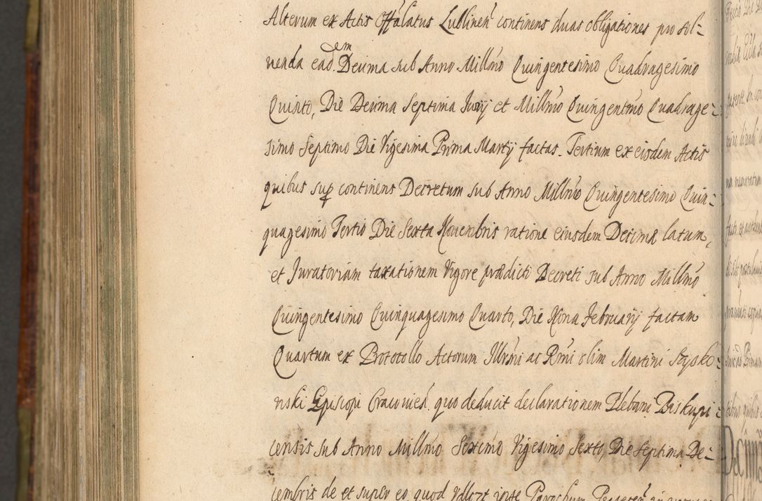Zdjęcie nr 1400 dla obiektu archiwalnego: Acta episcopalia R. D. Jacobi Zadzik, episcopi Cracoviensis et ducis Severiae annorum 1639 et 1640. Volumen II