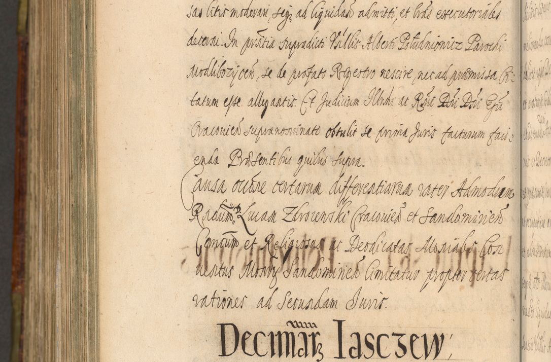 Zdjęcie nr 1398 dla obiektu archiwalnego: Acta episcopalia R. D. Jacobi Zadzik, episcopi Cracoviensis et ducis Severiae annorum 1639 et 1640. Volumen II