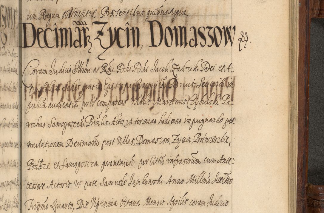 Zdjęcie nr 1395 dla obiektu archiwalnego: Acta episcopalia R. D. Jacobi Zadzik, episcopi Cracoviensis et ducis Severiae annorum 1639 et 1640. Volumen II