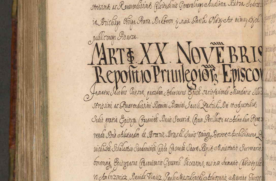 Zdjęcie nr 1340 dla obiektu archiwalnego: Acta episcopalia R. D. Jacobi Zadzik, episcopi Cracoviensis et ducis Severiae annorum 1639 et 1640. Volumen II