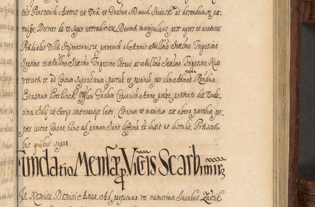 Zdjęcie nr 1307 dla obiektu archiwalnego: Acta episcopalia R. D. Jacobi Zadzik, episcopi Cracoviensis et ducis Severiae annorum 1639 et 1640. Volumen II