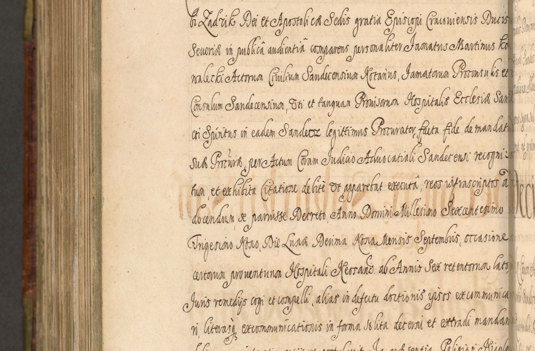 Zdjęcie nr 1296 dla obiektu archiwalnego: Acta episcopalia R. D. Jacobi Zadzik, episcopi Cracoviensis et ducis Severiae annorum 1639 et 1640. Volumen II
