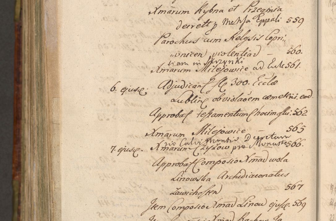Zdjęcie nr 1590 dla obiektu archiwalnego: Acta episcopalia R. D. Jacobi Zadzik, episcopi Cracoviensis et ducis Severiae annorum 1639 et 1640. Volumen II