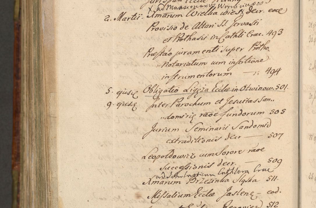 Zdjęcie nr 1588 dla obiektu archiwalnego: Acta episcopalia R. D. Jacobi Zadzik, episcopi Cracoviensis et ducis Severiae annorum 1639 et 1640. Volumen II