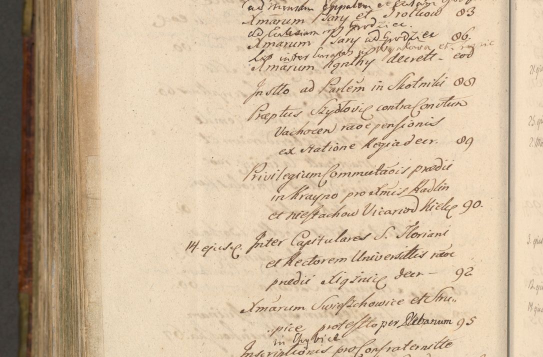 Zdjęcie nr 1568 dla obiektu archiwalnego: Acta episcopalia R. D. Jacobi Zadzik, episcopi Cracoviensis et ducis Severiae annorum 1639 et 1640. Volumen II