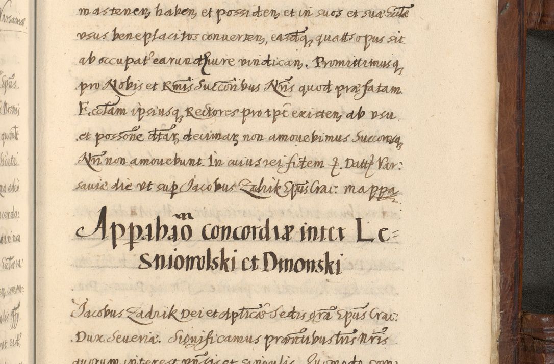 Zdjęcie nr 1557 dla obiektu archiwalnego: Acta episcopalia R. D. Jacobi Zadzik, episcopi Cracoviensis et ducis Severiae annorum 1639 et 1640. Volumen II