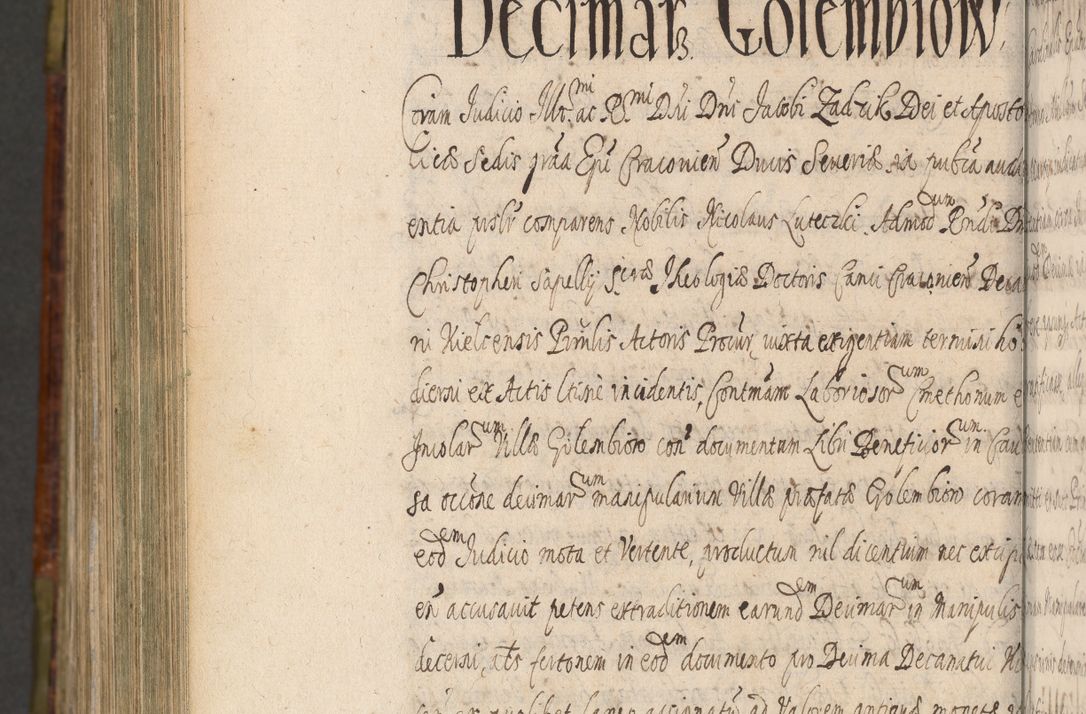 Zdjęcie nr 1492 dla obiektu archiwalnego: Acta episcopalia R. D. Jacobi Zadzik, episcopi Cracoviensis et ducis Severiae annorum 1639 et 1640. Volumen II