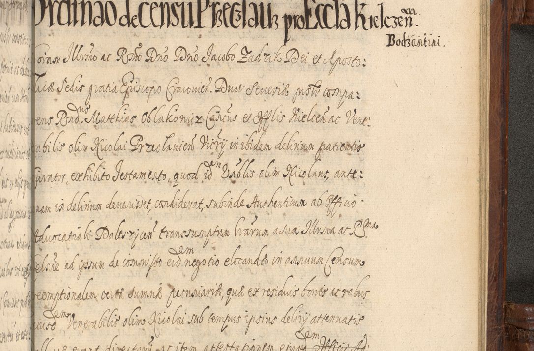 Zdjęcie nr 1473 dla obiektu archiwalnego: Acta episcopalia R. D. Jacobi Zadzik, episcopi Cracoviensis et ducis Severiae annorum 1639 et 1640. Volumen II