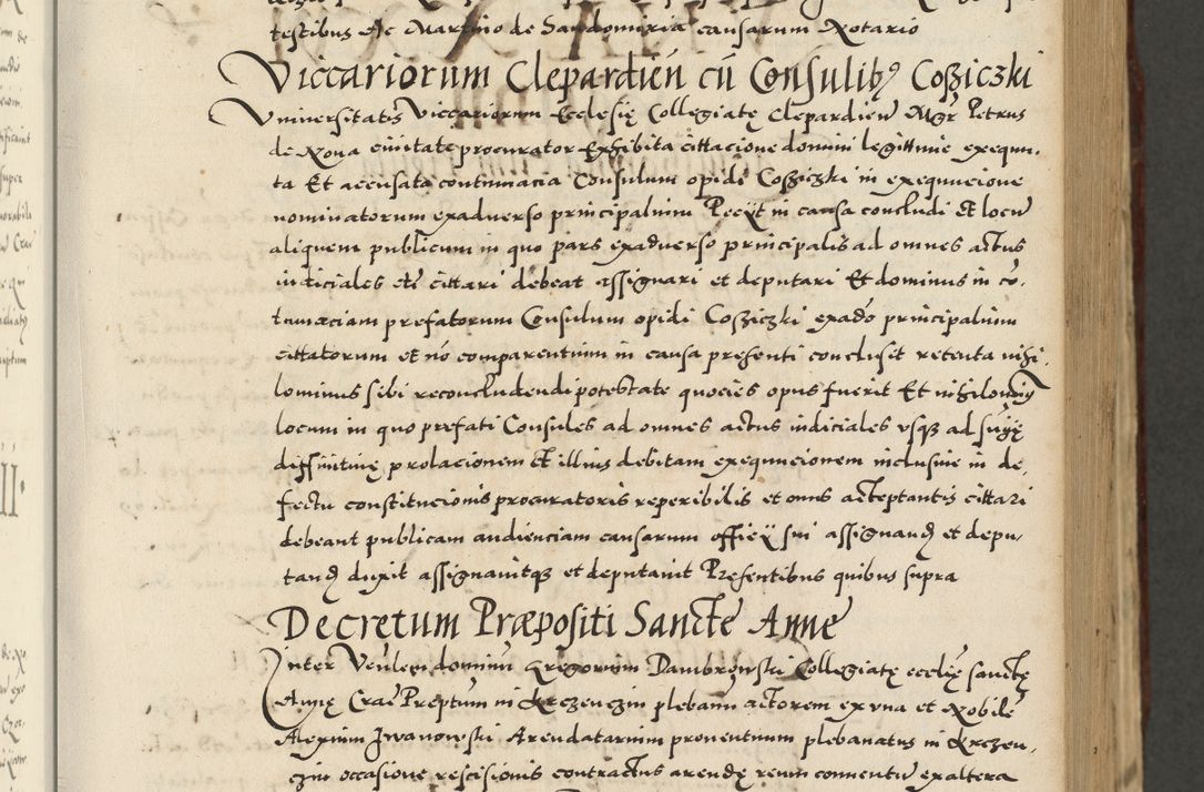 Zdjęcie nr 205 dla obiektu archiwalnego: Acta actorum causarum sententiarum deffinitiuarum, quam interloquutoriarum, decretorum, obligationum, procuratorum etc. coram Reverendo Domino Martino Izbienski de Rusiecz Archidiacono Posnaniensis, custode et in Spiritualibus Vicario generali officiali Cracoviensis, ad Annum Domini Millesimum quingentesimum Sexagesimum Nonum cuius indictio duodecima, Pontus Sanctissimi Pii Papae Quinti Annus quartus foeliciter continuantur