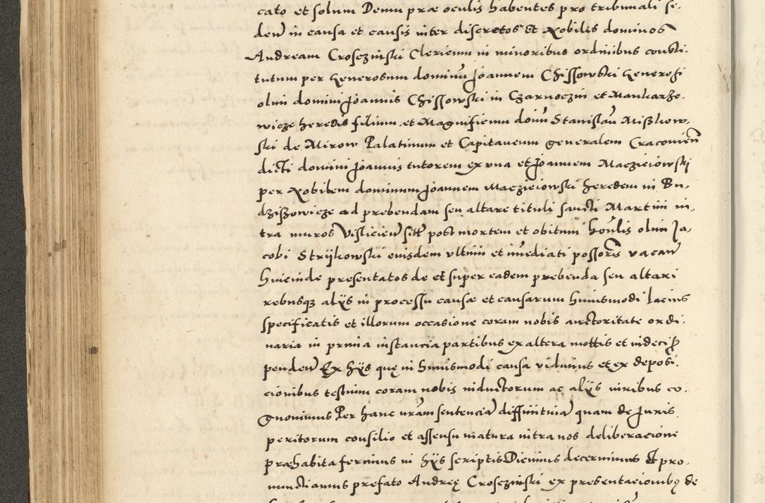 Zdjęcie nr 200 dla obiektu archiwalnego: Acta actorum causarum sententiarum deffinitiuarum, quam interloquutoriarum, decretorum, obligationum, procuratorum etc. coram Reverendo Domino Martino Izbienski de Rusiecz Archidiacono Posnaniensis, custode et in Spiritualibus Vicario generali officiali Cracoviensis, ad Annum Domini Millesimum quingentesimum Sexagesimum Nonum cuius indictio duodecima, Pontus Sanctissimi Pii Papae Quinti Annus quartus foeliciter continuantur
