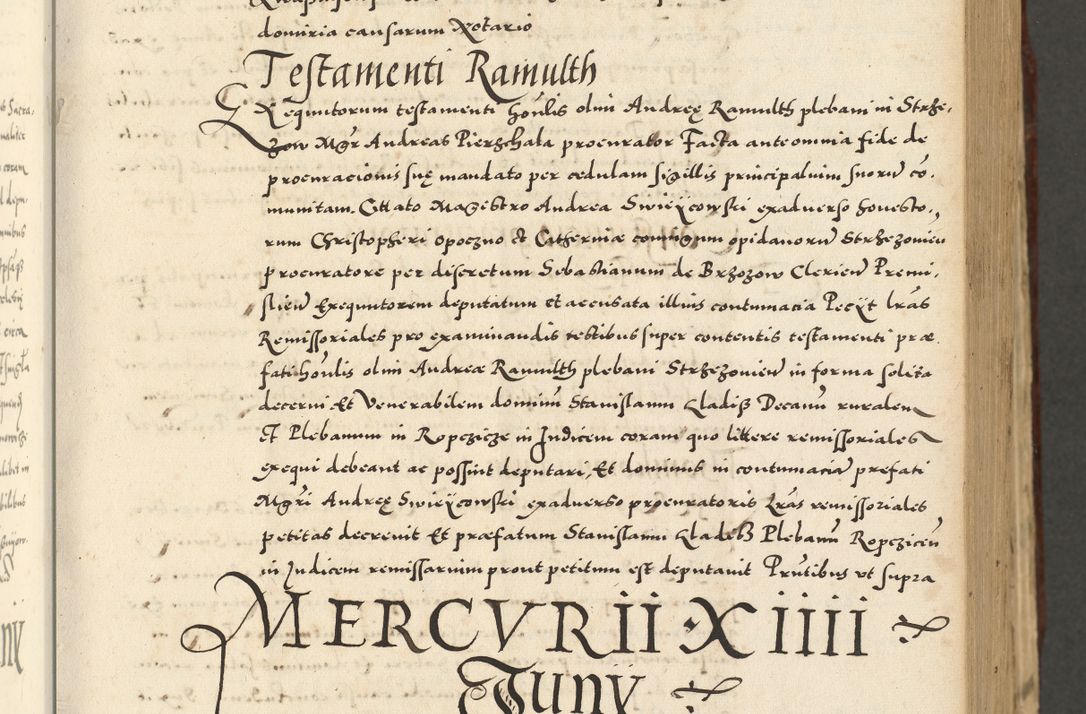 Zdjęcie nr 195 dla obiektu archiwalnego: Acta actorum causarum sententiarum deffinitiuarum, quam interloquutoriarum, decretorum, obligationum, procuratorum etc. coram Reverendo Domino Martino Izbienski de Rusiecz Archidiacono Posnaniensis, custode et in Spiritualibus Vicario generali officiali Cracoviensis, ad Annum Domini Millesimum quingentesimum Sexagesimum Nonum cuius indictio duodecima, Pontus Sanctissimi Pii Papae Quinti Annus quartus foeliciter continuantur