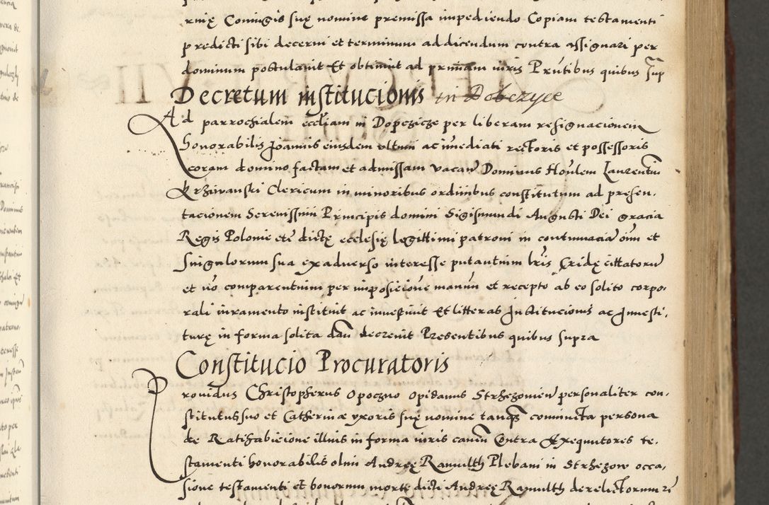 Zdjęcie nr 189 dla obiektu archiwalnego: Acta actorum causarum sententiarum deffinitiuarum, quam interloquutoriarum, decretorum, obligationum, procuratorum etc. coram Reverendo Domino Martino Izbienski de Rusiecz Archidiacono Posnaniensis, custode et in Spiritualibus Vicario generali officiali Cracoviensis, ad Annum Domini Millesimum quingentesimum Sexagesimum Nonum cuius indictio duodecima, Pontus Sanctissimi Pii Papae Quinti Annus quartus foeliciter continuantur