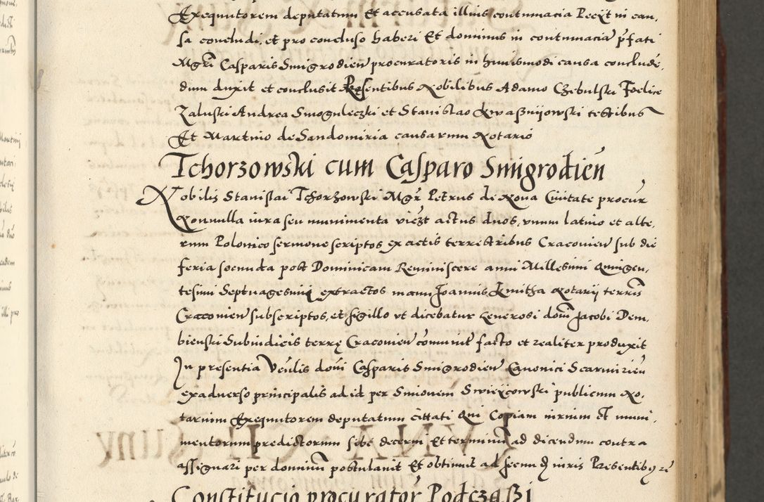 Zdjęcie nr 193 dla obiektu archiwalnego: Acta actorum causarum sententiarum deffinitiuarum, quam interloquutoriarum, decretorum, obligationum, procuratorum etc. coram Reverendo Domino Martino Izbienski de Rusiecz Archidiacono Posnaniensis, custode et in Spiritualibus Vicario generali officiali Cracoviensis, ad Annum Domini Millesimum quingentesimum Sexagesimum Nonum cuius indictio duodecima, Pontus Sanctissimi Pii Papae Quinti Annus quartus foeliciter continuantur