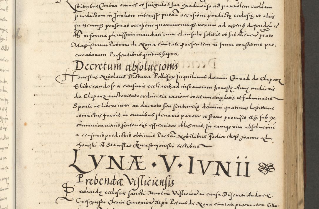 Zdjęcie nr 187 dla obiektu archiwalnego: Acta actorum causarum sententiarum deffinitiuarum, quam interloquutoriarum, decretorum, obligationum, procuratorum etc. coram Reverendo Domino Martino Izbienski de Rusiecz Archidiacono Posnaniensis, custode et in Spiritualibus Vicario generali officiali Cracoviensis, ad Annum Domini Millesimum quingentesimum Sexagesimum Nonum cuius indictio duodecima, Pontus Sanctissimi Pii Papae Quinti Annus quartus foeliciter continuantur