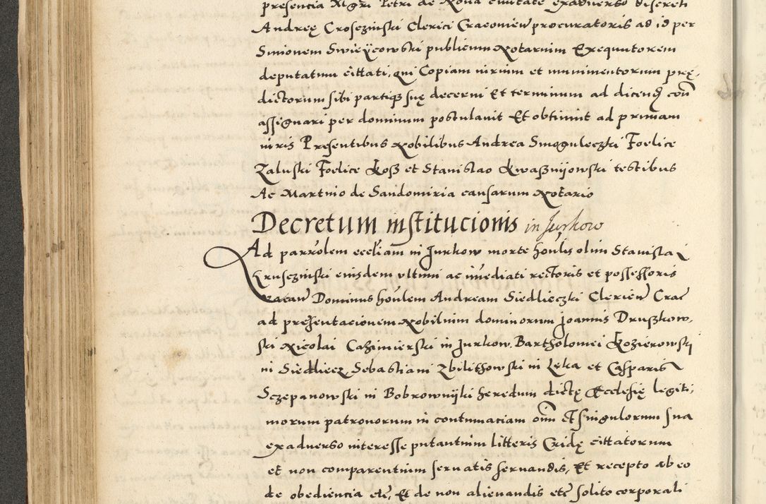 Zdjęcie nr 184 dla obiektu archiwalnego: Acta actorum causarum sententiarum deffinitiuarum, quam interloquutoriarum, decretorum, obligationum, procuratorum etc. coram Reverendo Domino Martino Izbienski de Rusiecz Archidiacono Posnaniensis, custode et in Spiritualibus Vicario generali officiali Cracoviensis, ad Annum Domini Millesimum quingentesimum Sexagesimum Nonum cuius indictio duodecima, Pontus Sanctissimi Pii Papae Quinti Annus quartus foeliciter continuantur