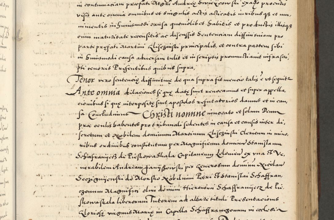 Zdjęcie nr 185 dla obiektu archiwalnego: Acta actorum causarum sententiarum deffinitiuarum, quam interloquutoriarum, decretorum, obligationum, procuratorum etc. coram Reverendo Domino Martino Izbienski de Rusiecz Archidiacono Posnaniensis, custode et in Spiritualibus Vicario generali officiali Cracoviensis, ad Annum Domini Millesimum quingentesimum Sexagesimum Nonum cuius indictio duodecima, Pontus Sanctissimi Pii Papae Quinti Annus quartus foeliciter continuantur