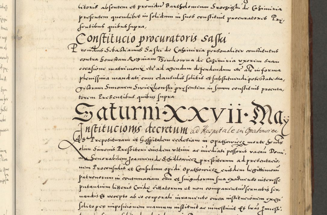 Zdjęcie nr 179 dla obiektu archiwalnego: Acta actorum causarum sententiarum deffinitiuarum, quam interloquutoriarum, decretorum, obligationum, procuratorum etc. coram Reverendo Domino Martino Izbienski de Rusiecz Archidiacono Posnaniensis, custode et in Spiritualibus Vicario generali officiali Cracoviensis, ad Annum Domini Millesimum quingentesimum Sexagesimum Nonum cuius indictio duodecima, Pontus Sanctissimi Pii Papae Quinti Annus quartus foeliciter continuantur