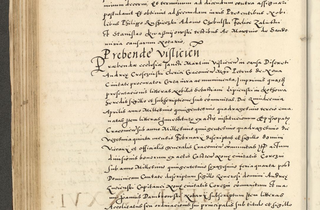 Zdjęcie nr 176 dla obiektu archiwalnego: Acta actorum causarum sententiarum deffinitiuarum, quam interloquutoriarum, decretorum, obligationum, procuratorum etc. coram Reverendo Domino Martino Izbienski de Rusiecz Archidiacono Posnaniensis, custode et in Spiritualibus Vicario generali officiali Cracoviensis, ad Annum Domini Millesimum quingentesimum Sexagesimum Nonum cuius indictio duodecima, Pontus Sanctissimi Pii Papae Quinti Annus quartus foeliciter continuantur