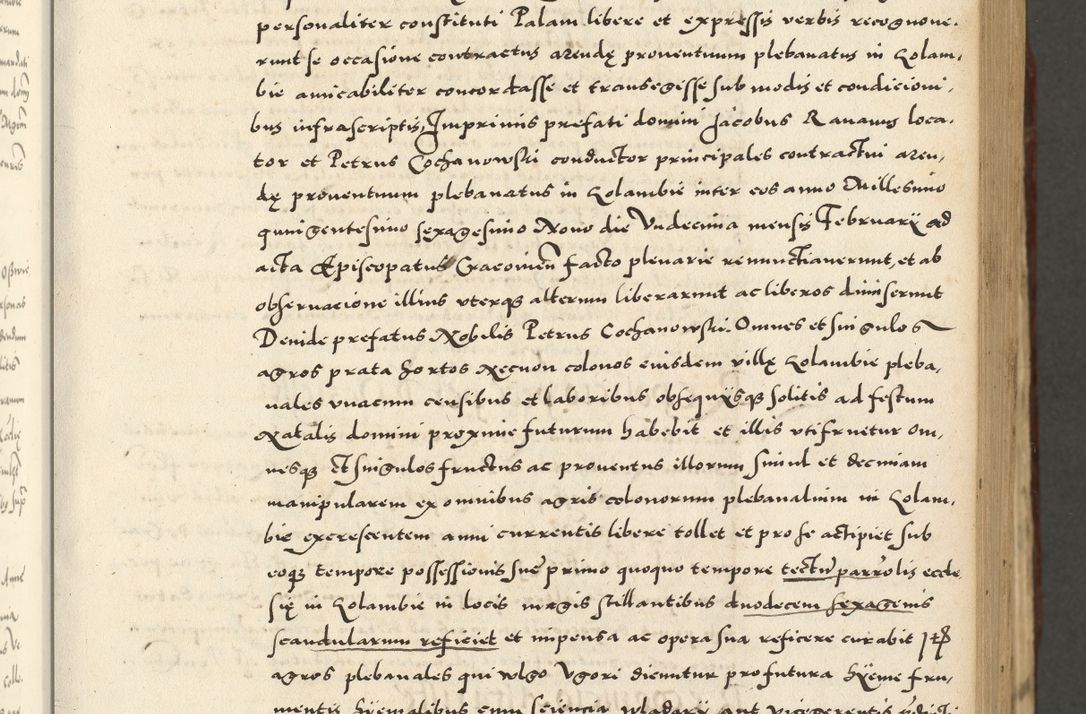 Zdjęcie nr 143 dla obiektu archiwalnego: Acta actorum causarum sententiarum deffinitiuarum, quam interloquutoriarum, decretorum, obligationum, procuratorum etc. coram Reverendo Domino Martino Izbienski de Rusiecz Archidiacono Posnaniensis, custode et in Spiritualibus Vicario generali officiali Cracoviensis, ad Annum Domini Millesimum quingentesimum Sexagesimum Nonum cuius indictio duodecima, Pontus Sanctissimi Pii Papae Quinti Annus quartus foeliciter continuantur
