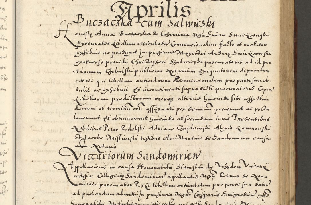 Zdjęcie nr 145 dla obiektu archiwalnego: Acta actorum causarum sententiarum deffinitiuarum, quam interloquutoriarum, decretorum, obligationum, procuratorum etc. coram Reverendo Domino Martino Izbienski de Rusiecz Archidiacono Posnaniensis, custode et in Spiritualibus Vicario generali officiali Cracoviensis, ad Annum Domini Millesimum quingentesimum Sexagesimum Nonum cuius indictio duodecima, Pontus Sanctissimi Pii Papae Quinti Annus quartus foeliciter continuantur