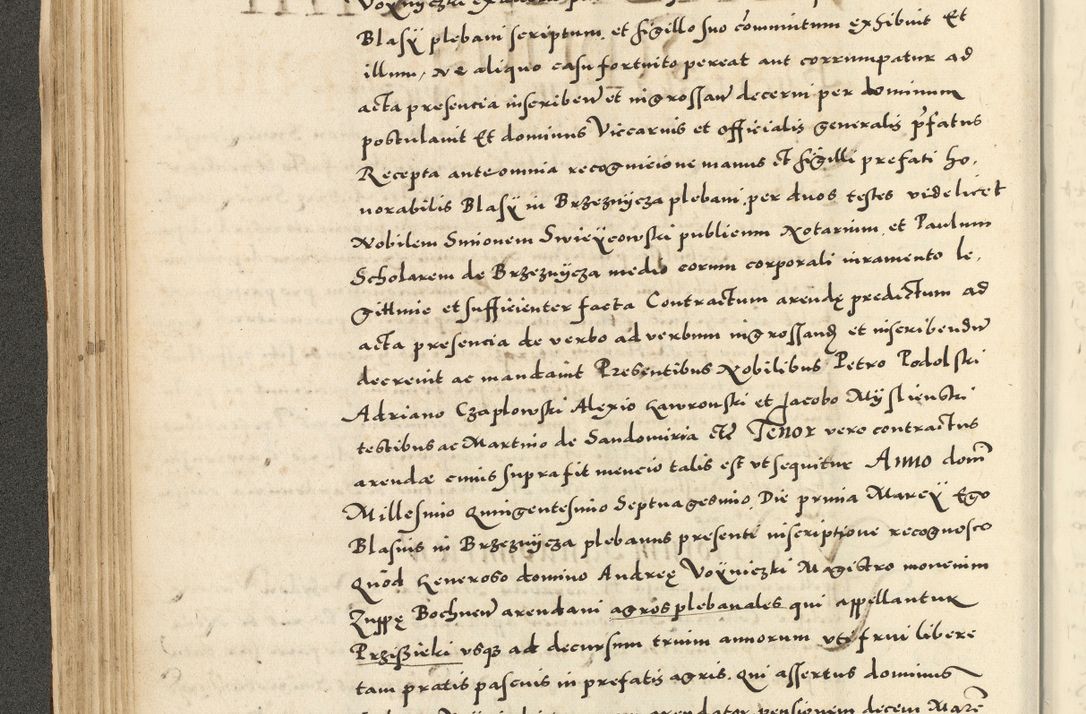 Zdjęcie nr 146 dla obiektu archiwalnego: Acta actorum causarum sententiarum deffinitiuarum, quam interloquutoriarum, decretorum, obligationum, procuratorum etc. coram Reverendo Domino Martino Izbienski de Rusiecz Archidiacono Posnaniensis, custode et in Spiritualibus Vicario generali officiali Cracoviensis, ad Annum Domini Millesimum quingentesimum Sexagesimum Nonum cuius indictio duodecima, Pontus Sanctissimi Pii Papae Quinti Annus quartus foeliciter continuantur