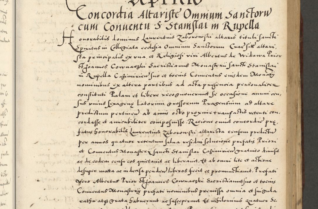 Zdjęcie nr 139 dla obiektu archiwalnego: Acta actorum causarum sententiarum deffinitiuarum, quam interloquutoriarum, decretorum, obligationum, procuratorum etc. coram Reverendo Domino Martino Izbienski de Rusiecz Archidiacono Posnaniensis, custode et in Spiritualibus Vicario generali officiali Cracoviensis, ad Annum Domini Millesimum quingentesimum Sexagesimum Nonum cuius indictio duodecima, Pontus Sanctissimi Pii Papae Quinti Annus quartus foeliciter continuantur