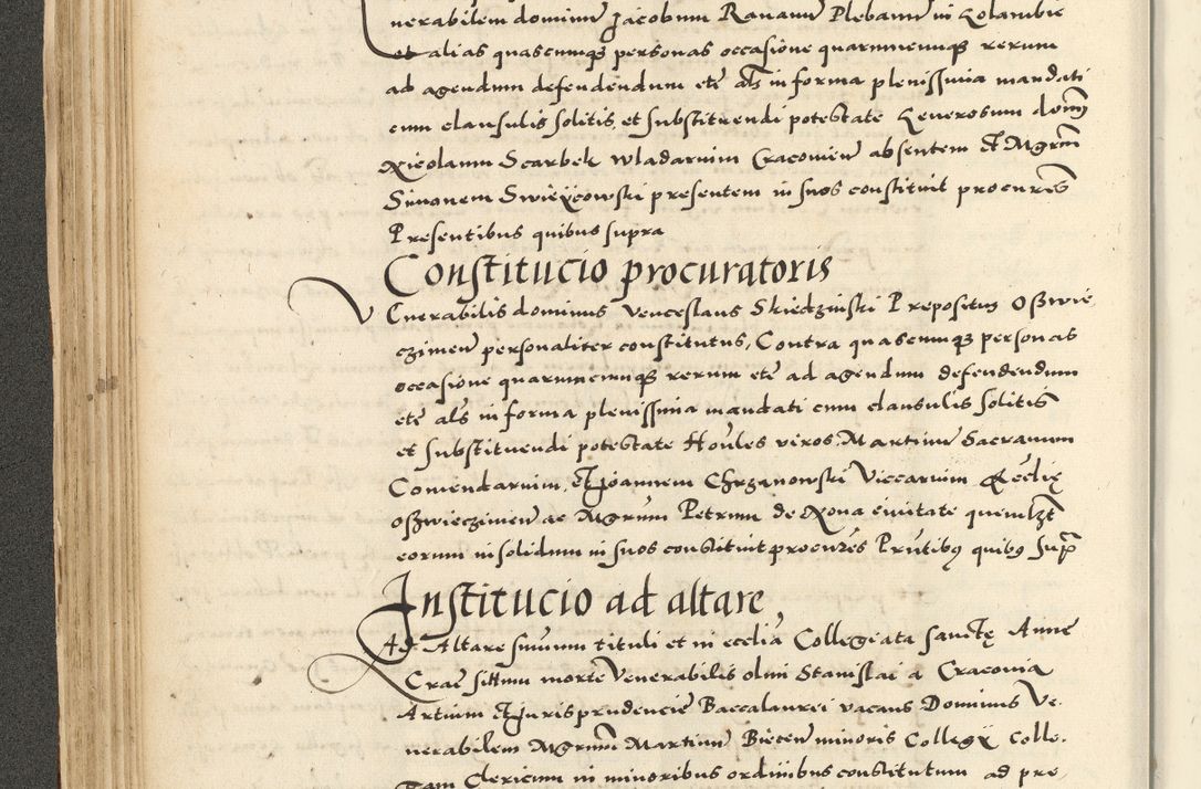 Zdjęcie nr 142 dla obiektu archiwalnego: Acta actorum causarum sententiarum deffinitiuarum, quam interloquutoriarum, decretorum, obligationum, procuratorum etc. coram Reverendo Domino Martino Izbienski de Rusiecz Archidiacono Posnaniensis, custode et in Spiritualibus Vicario generali officiali Cracoviensis, ad Annum Domini Millesimum quingentesimum Sexagesimum Nonum cuius indictio duodecima, Pontus Sanctissimi Pii Papae Quinti Annus quartus foeliciter continuantur