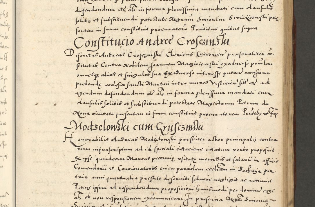 Zdjęcie nr 129 dla obiektu archiwalnego: Acta actorum causarum sententiarum deffinitiuarum, quam interloquutoriarum, decretorum, obligationum, procuratorum etc. coram Reverendo Domino Martino Izbienski de Rusiecz Archidiacono Posnaniensis, custode et in Spiritualibus Vicario generali officiali Cracoviensis, ad Annum Domini Millesimum quingentesimum Sexagesimum Nonum cuius indictio duodecima, Pontus Sanctissimi Pii Papae Quinti Annus quartus foeliciter continuantur