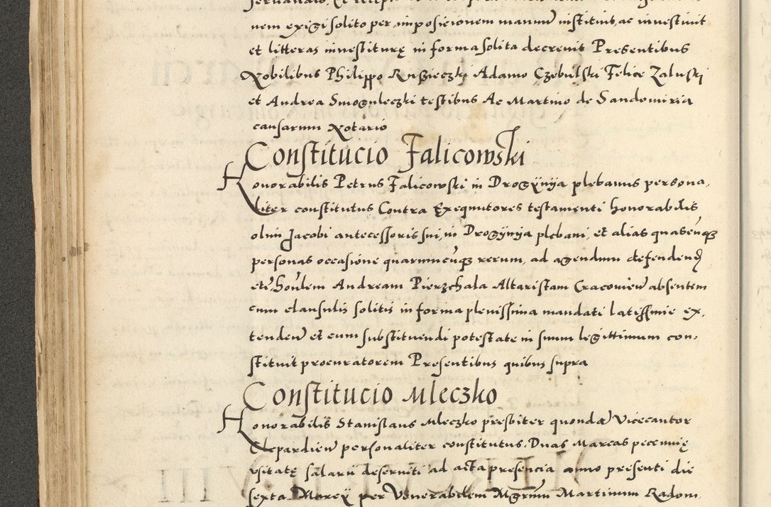 Zdjęcie nr 112 dla obiektu archiwalnego: Acta actorum causarum sententiarum deffinitiuarum, quam interloquutoriarum, decretorum, obligationum, procuratorum etc. coram Reverendo Domino Martino Izbienski de Rusiecz Archidiacono Posnaniensis, custode et in Spiritualibus Vicario generali officiali Cracoviensis, ad Annum Domini Millesimum quingentesimum Sexagesimum Nonum cuius indictio duodecima, Pontus Sanctissimi Pii Papae Quinti Annus quartus foeliciter continuantur