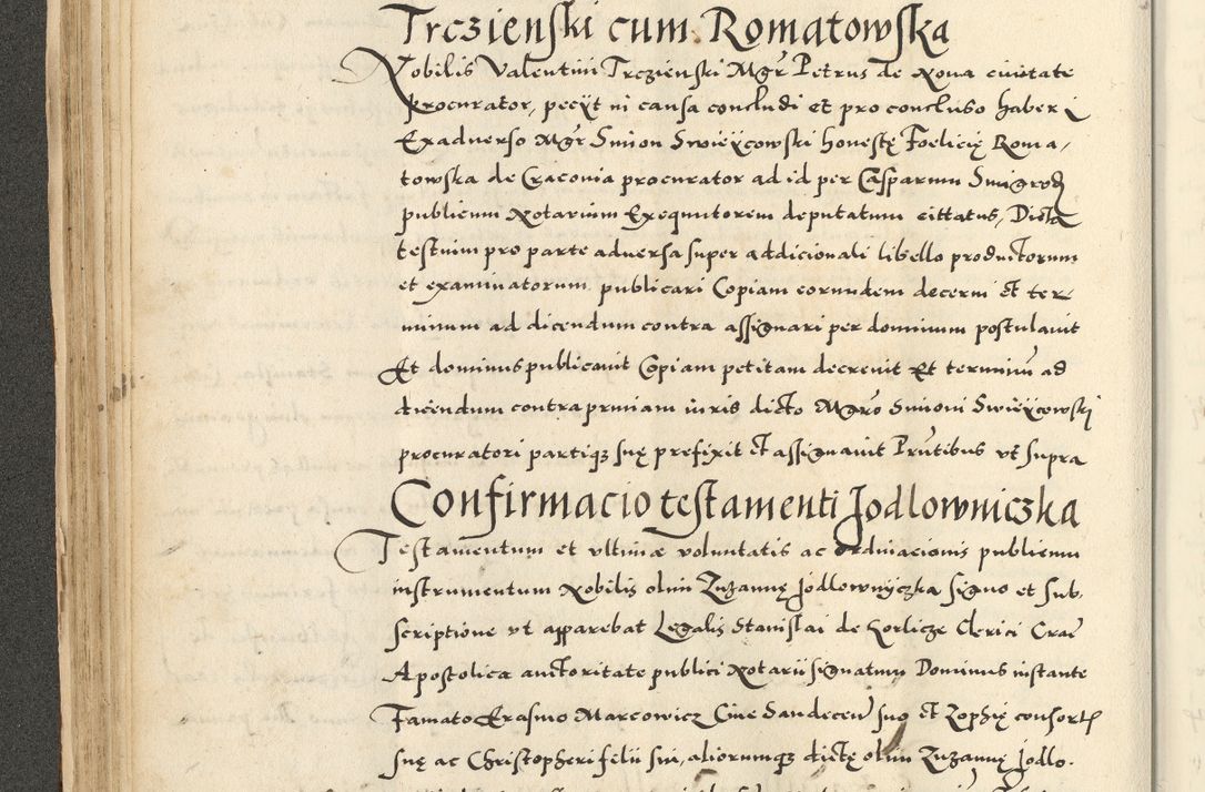 Zdjęcie nr 104 dla obiektu archiwalnego: Acta actorum causarum sententiarum deffinitiuarum, quam interloquutoriarum, decretorum, obligationum, procuratorum etc. coram Reverendo Domino Martino Izbienski de Rusiecz Archidiacono Posnaniensis, custode et in Spiritualibus Vicario generali officiali Cracoviensis, ad Annum Domini Millesimum quingentesimum Sexagesimum Nonum cuius indictio duodecima, Pontus Sanctissimi Pii Papae Quinti Annus quartus foeliciter continuantur