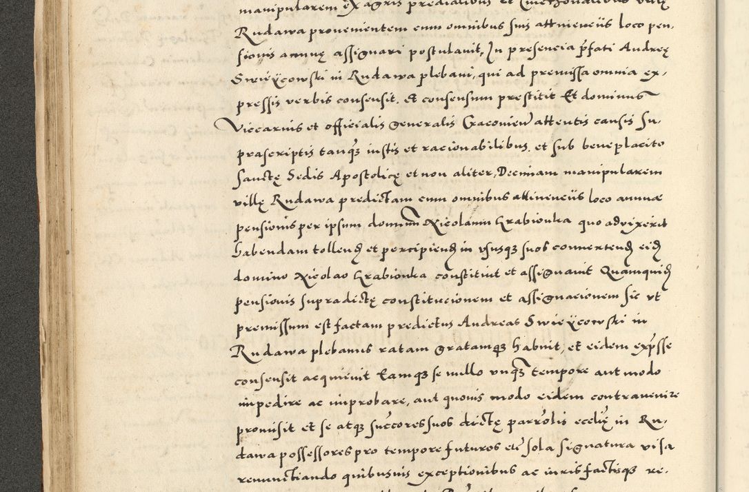 Zdjęcie nr 92 dla obiektu archiwalnego: Acta actorum causarum sententiarum deffinitiuarum, quam interloquutoriarum, decretorum, obligationum, procuratorum etc. coram Reverendo Domino Martino Izbienski de Rusiecz Archidiacono Posnaniensis, custode et in Spiritualibus Vicario generali officiali Cracoviensis, ad Annum Domini Millesimum quingentesimum Sexagesimum Nonum cuius indictio duodecima, Pontus Sanctissimi Pii Papae Quinti Annus quartus foeliciter continuantur