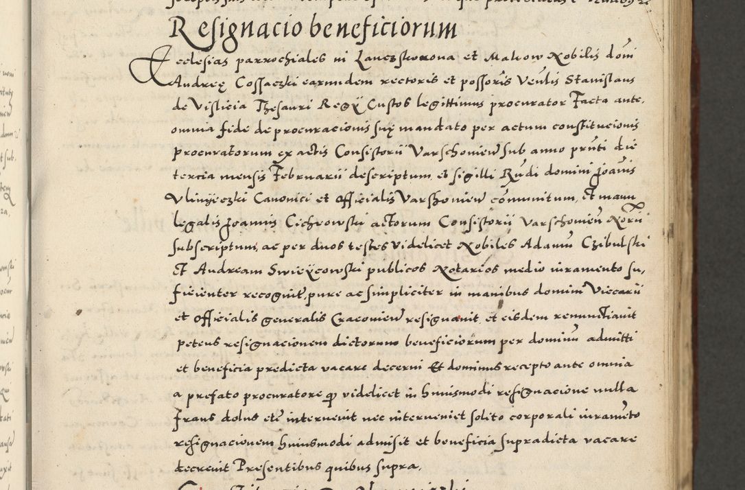 Zdjęcie nr 83 dla obiektu archiwalnego: Acta actorum causarum sententiarum deffinitiuarum, quam interloquutoriarum, decretorum, obligationum, procuratorum etc. coram Reverendo Domino Martino Izbienski de Rusiecz Archidiacono Posnaniensis, custode et in Spiritualibus Vicario generali officiali Cracoviensis, ad Annum Domini Millesimum quingentesimum Sexagesimum Nonum cuius indictio duodecima, Pontus Sanctissimi Pii Papae Quinti Annus quartus foeliciter continuantur