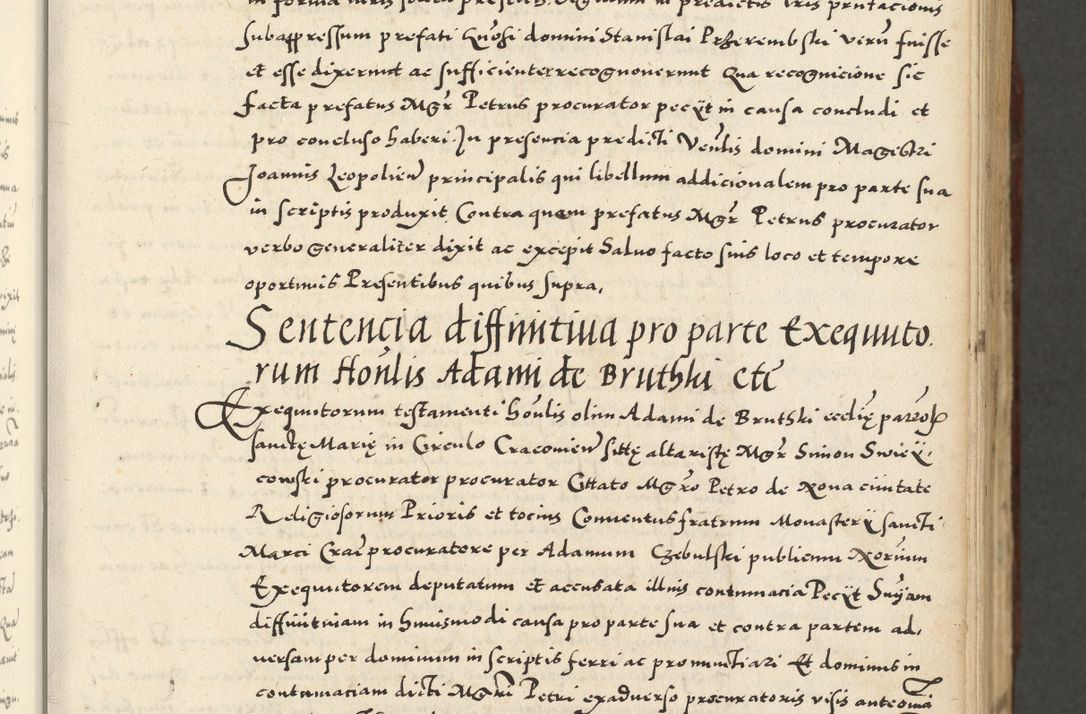 Zdjęcie nr 79 dla obiektu archiwalnego: Acta actorum causarum sententiarum deffinitiuarum, quam interloquutoriarum, decretorum, obligationum, procuratorum etc. coram Reverendo Domino Martino Izbienski de Rusiecz Archidiacono Posnaniensis, custode et in Spiritualibus Vicario generali officiali Cracoviensis, ad Annum Domini Millesimum quingentesimum Sexagesimum Nonum cuius indictio duodecima, Pontus Sanctissimi Pii Papae Quinti Annus quartus foeliciter continuantur