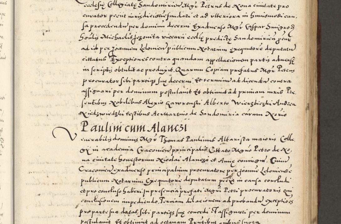 Zdjęcie nr 75 dla obiektu archiwalnego: Acta actorum causarum sententiarum deffinitiuarum, quam interloquutoriarum, decretorum, obligationum, procuratorum etc. coram Reverendo Domino Martino Izbienski de Rusiecz Archidiacono Posnaniensis, custode et in Spiritualibus Vicario generali officiali Cracoviensis, ad Annum Domini Millesimum quingentesimum Sexagesimum Nonum cuius indictio duodecima, Pontus Sanctissimi Pii Papae Quinti Annus quartus foeliciter continuantur