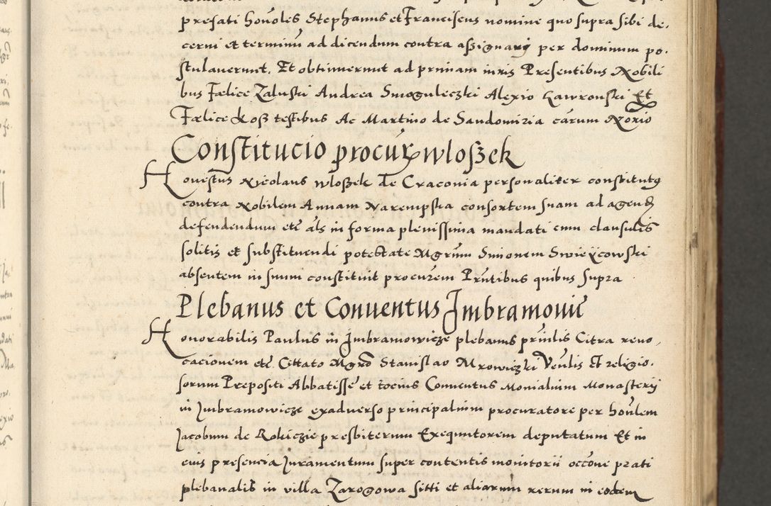 Zdjęcie nr 67 dla obiektu archiwalnego: Acta actorum causarum sententiarum deffinitiuarum, quam interloquutoriarum, decretorum, obligationum, procuratorum etc. coram Reverendo Domino Martino Izbienski de Rusiecz Archidiacono Posnaniensis, custode et in Spiritualibus Vicario generali officiali Cracoviensis, ad Annum Domini Millesimum quingentesimum Sexagesimum Nonum cuius indictio duodecima, Pontus Sanctissimi Pii Papae Quinti Annus quartus foeliciter continuantur