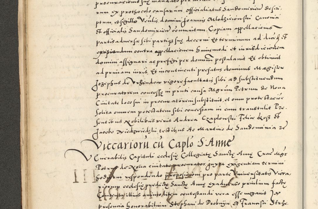 Zdjęcie nr 60 dla obiektu archiwalnego: Acta actorum causarum sententiarum deffinitiuarum, quam interloquutoriarum, decretorum, obligationum, procuratorum etc. coram Reverendo Domino Martino Izbienski de Rusiecz Archidiacono Posnaniensis, custode et in Spiritualibus Vicario generali officiali Cracoviensis, ad Annum Domini Millesimum quingentesimum Sexagesimum Nonum cuius indictio duodecima, Pontus Sanctissimi Pii Papae Quinti Annus quartus foeliciter continuantur